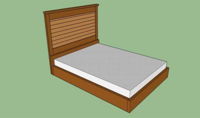 Как сделать простую деревянную кровать. Чертеж + пошаговые фото