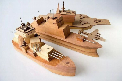 Военный корабль для детей: 10 моделей из дерева своими руками
